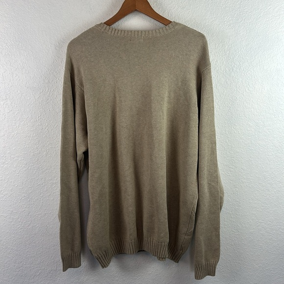 NWT Izod Mens diamond pattern tan sweater XL - Picture 5 of 7